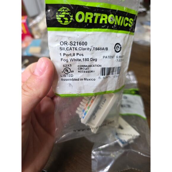 ORTRONICS CLARITY SERIES II. CAT 6 T588A/B. 2 Port. 8 POS Lot of 2 - Picture 5 of 16